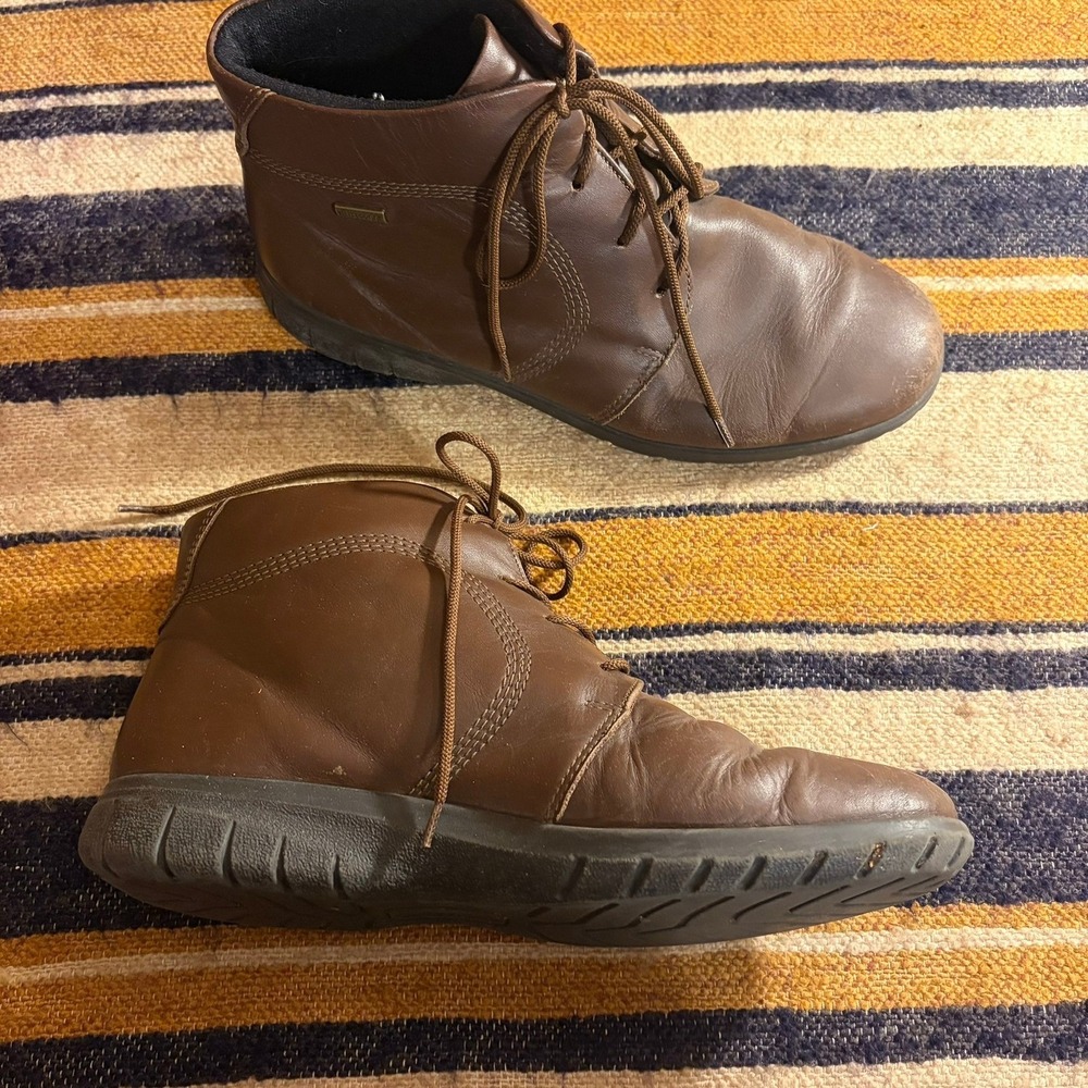 Cotswold Brown Leather Waterproof Ankle Boots Lace Up Casual Outdoor Womens
